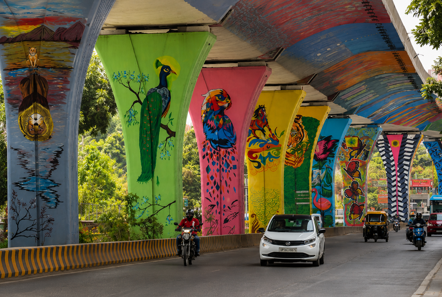 pillar art work.