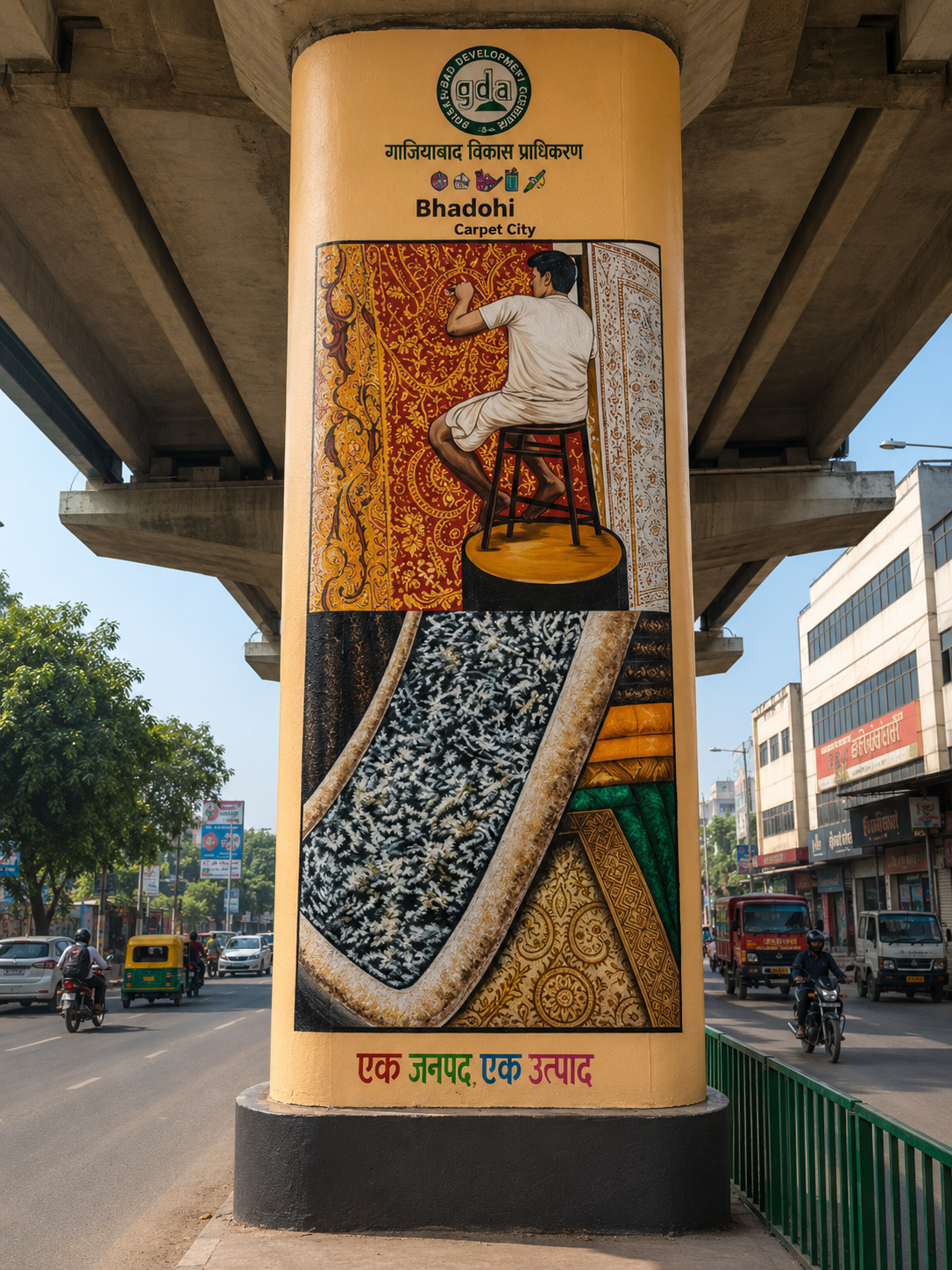 pillar art work.
