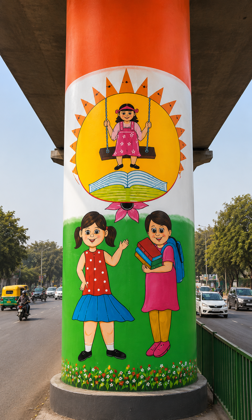 pillar art work.