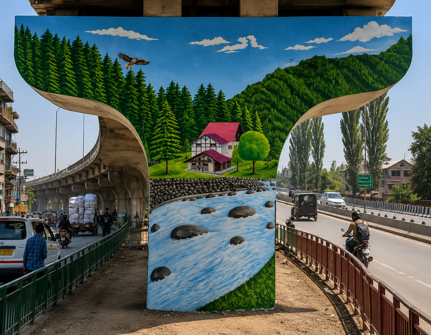pillar art work
