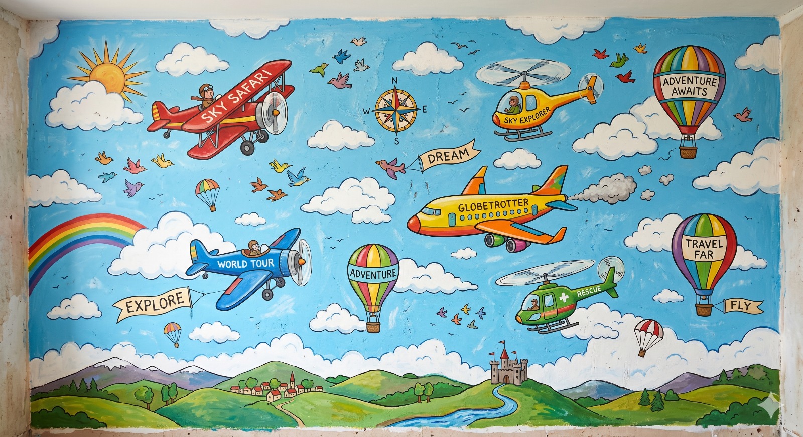 cartoon wall craft