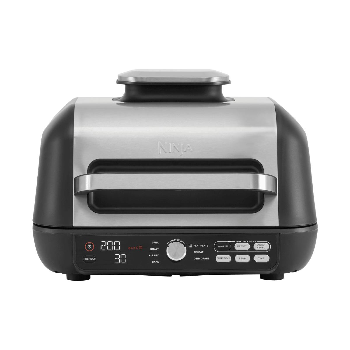 Ninja Foodi MAX Pro Health Grill, Flat Plate & Air Fryer in Black/Silver