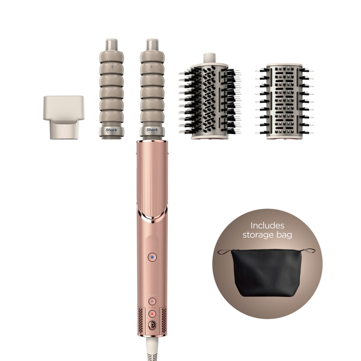 Shark FlexStyle Limited Edition Pearl Pink 4-in-1 Air Styler & Hair Dryer Gift Set HD432PKUK