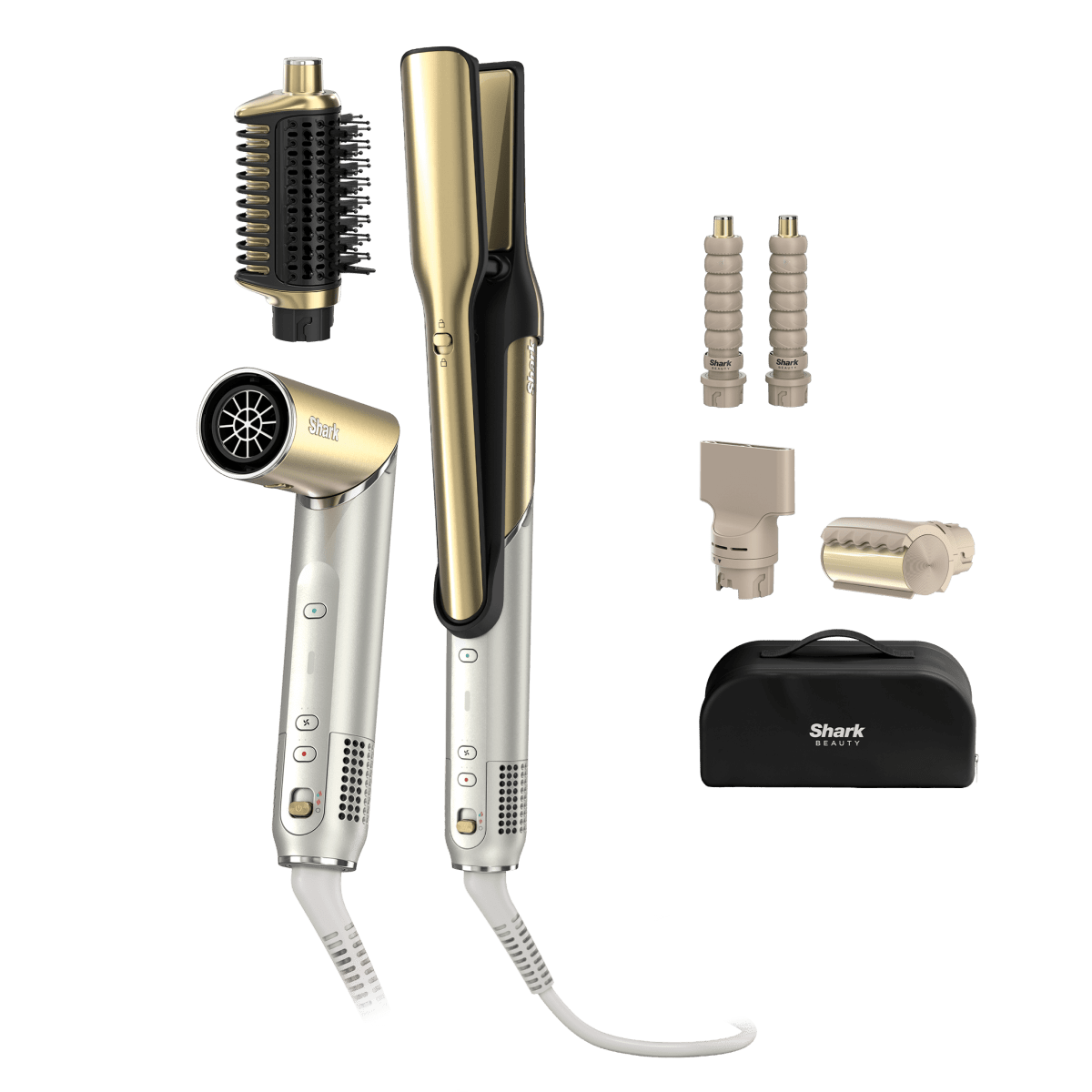 Shark Glam Ceramic & Air Styling and Drying System with FrizzFighter HD6051SUK
