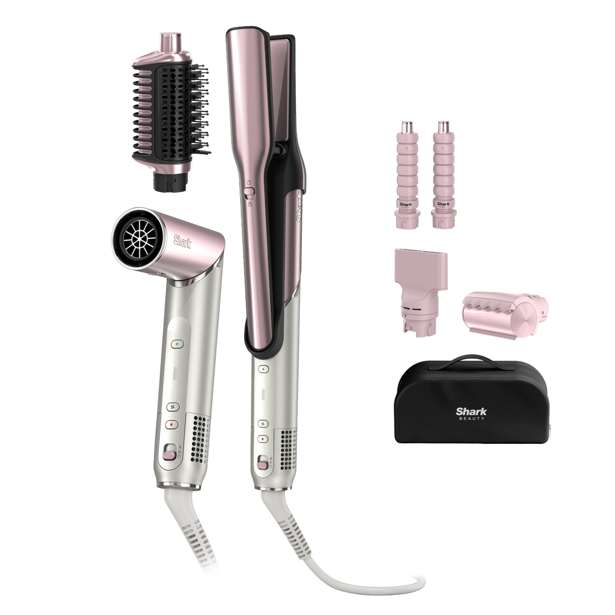 Shark Glam Ceramic & Air Styling and Drying System with FrizzFighter - Pink HD6051SUKPK