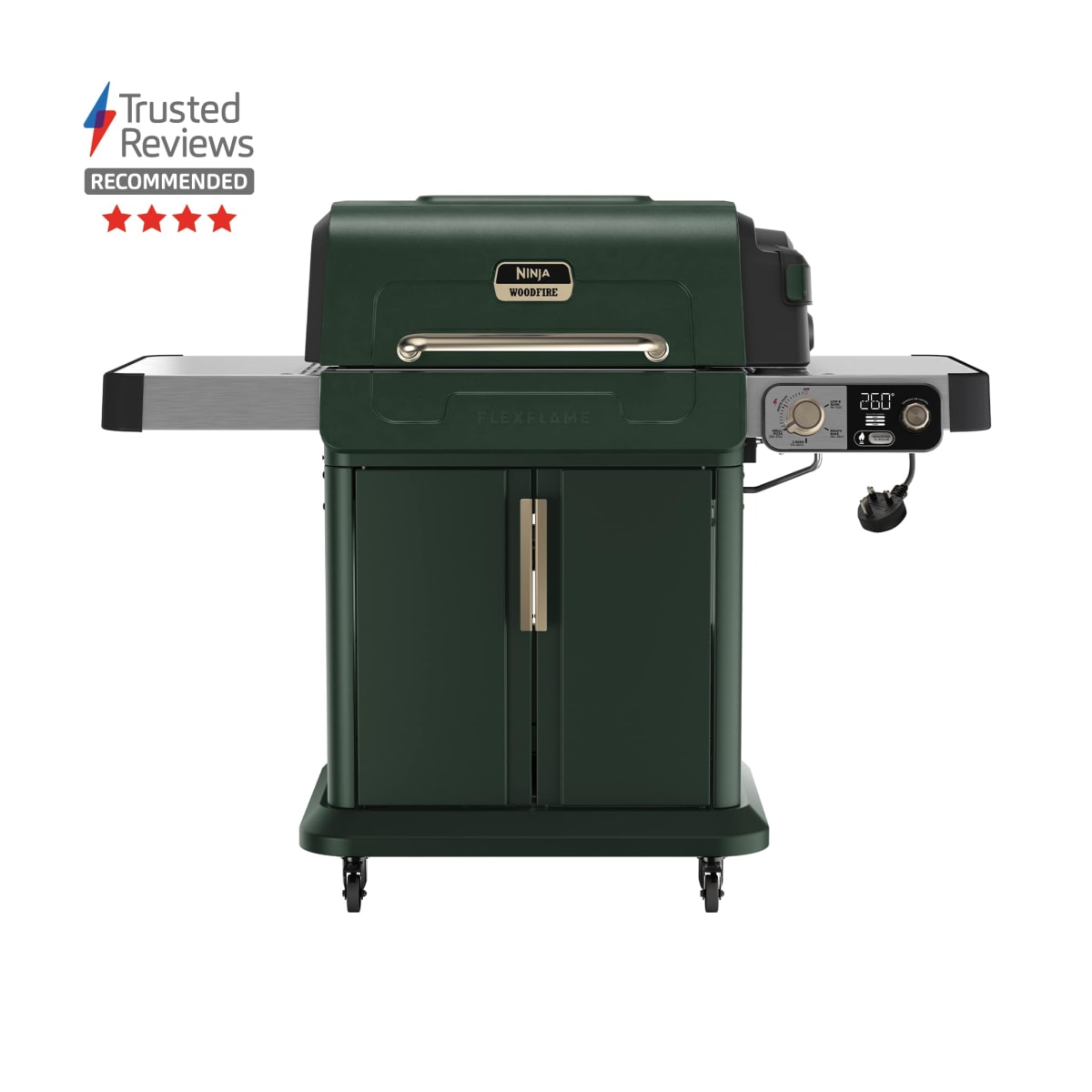 Ninja FlexFlame Gas BBQ & Outdoor Cooking System in Green/Gold
