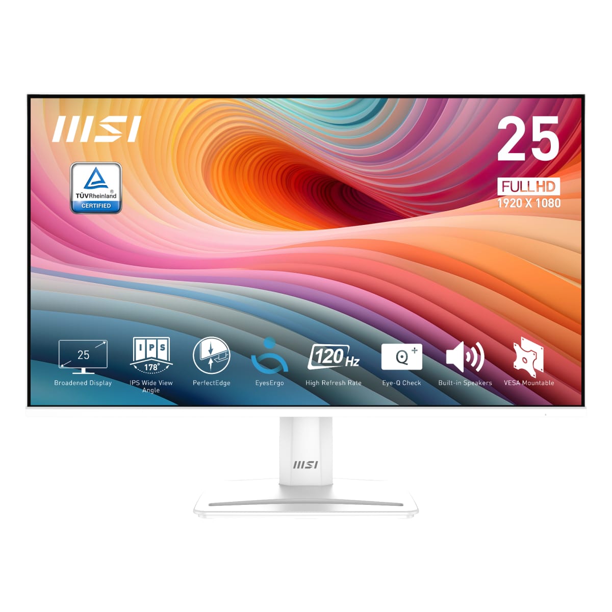 MSI PRO MP251W E2 25" IPS Full HD 120Hz 1ms HDMI Monitor with Speakers