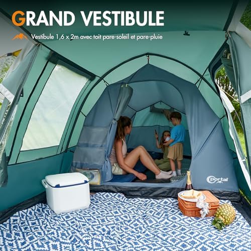 Vue 5 de Portal Tente Camping Personnes