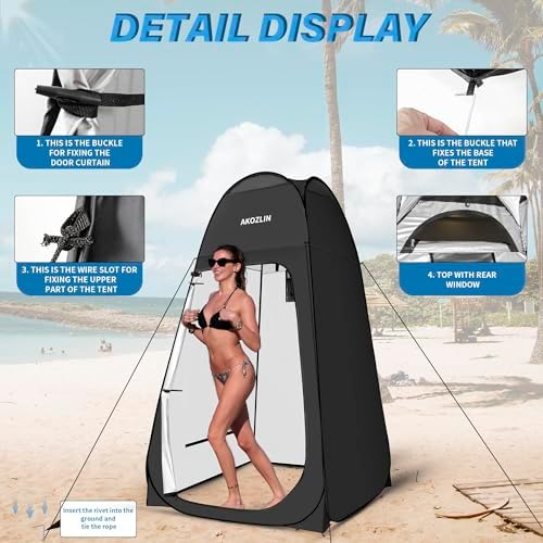 Vue 2 de Tente De Douche Portable