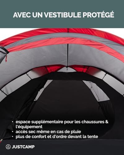 Vue 3 de Justcamp Scott Tente Camping