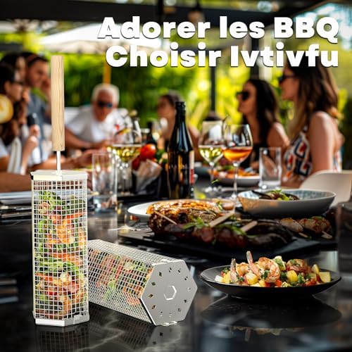 Vue 6 de Ivtivfu Panier Barbecue
