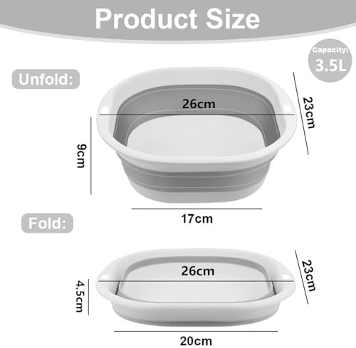 Vue 2 de Flintronic Bassine Pliable