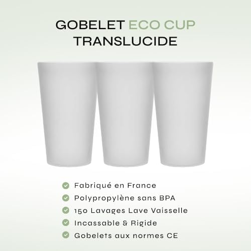 Vue 4 de Sparklers Club Lot Ecocup