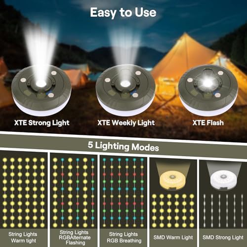 Vue 2 de Guirlande Lumineuse De Camping