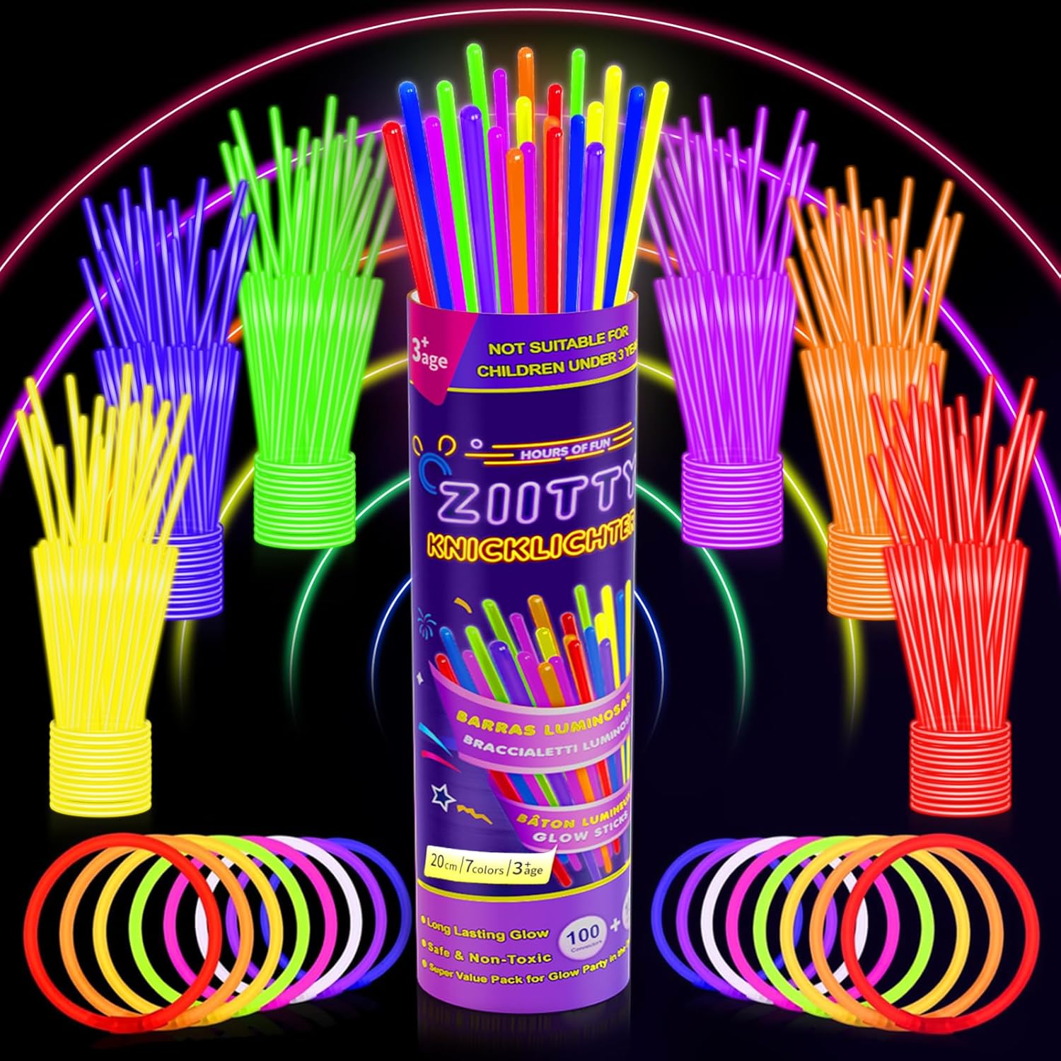 Ziitty Bracelet Fluorescent Lumineux