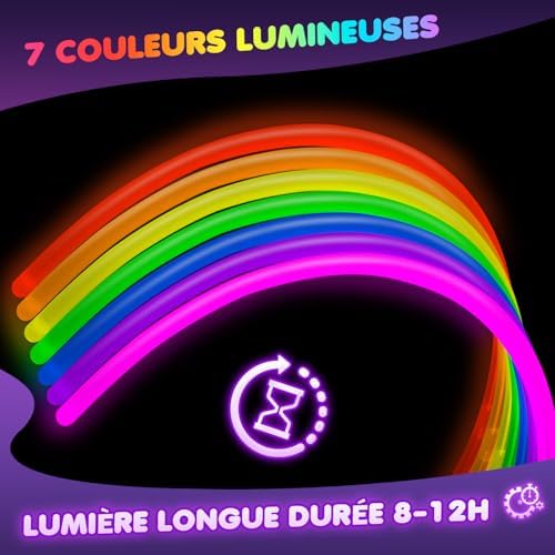 Vue 2 de Ziitty Bracelet Fluorescent Lumineux