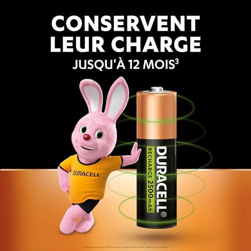 Vue 5 de Duracell Piles Rechargeables AA