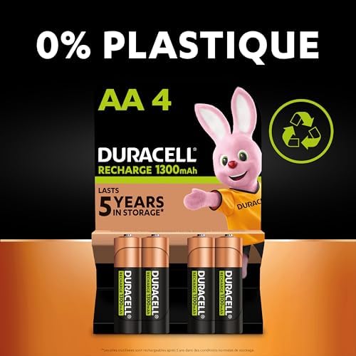 Vue 6 de Duracell Piles Rechargeables AA