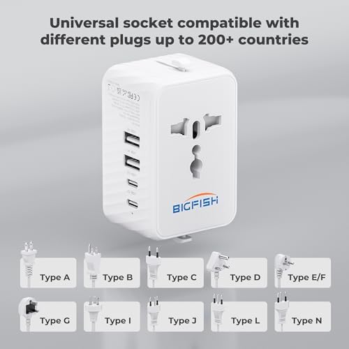 Vue 3 de Bigfish Adaptateur Prise Universelle