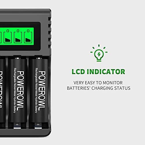 Vue 4 de Powerowl Slots Chargeur Piles