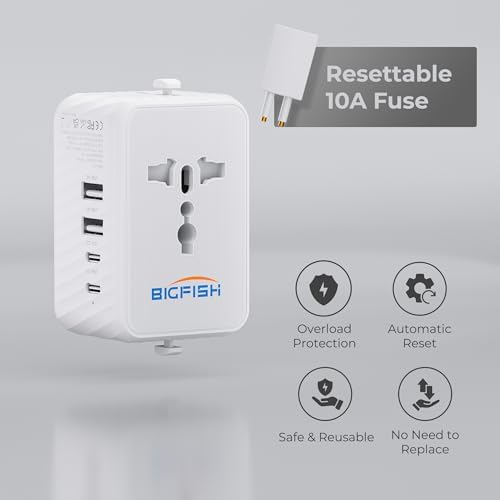 Vue 4 de Bigfish Adaptateur Prise Universelle