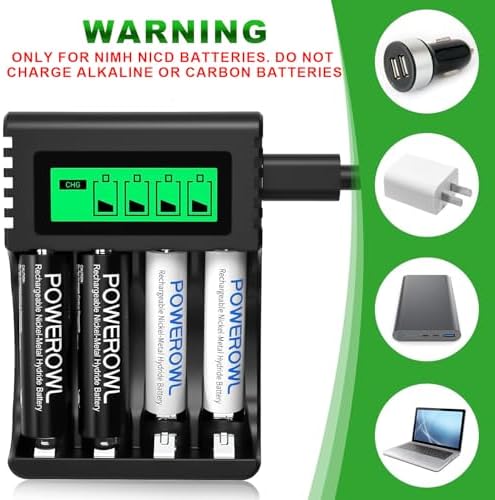 Vue 6 de Powerowl Slots Chargeur Piles