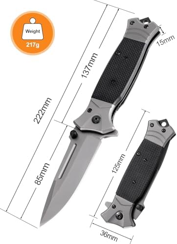 Vue 5 de Rolgno Edc Couteau Pliant