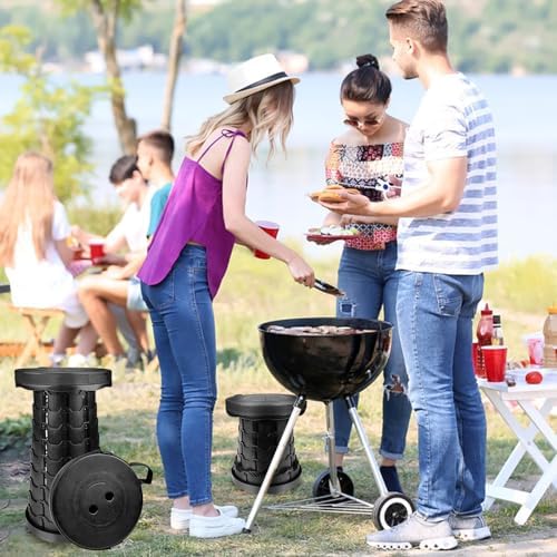 Vue 2 de Maxentico Tabouret Pliable Tabouret