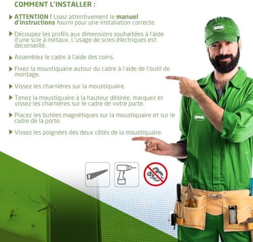 Vue 5 de Amig Moustiquaire Pour Porte