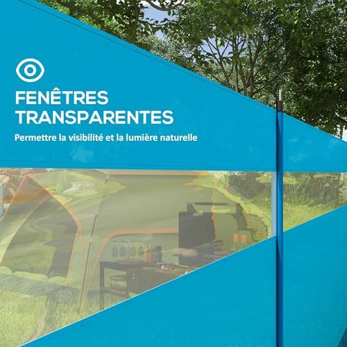 Vue 5 de Outsunny Paravent De Camping