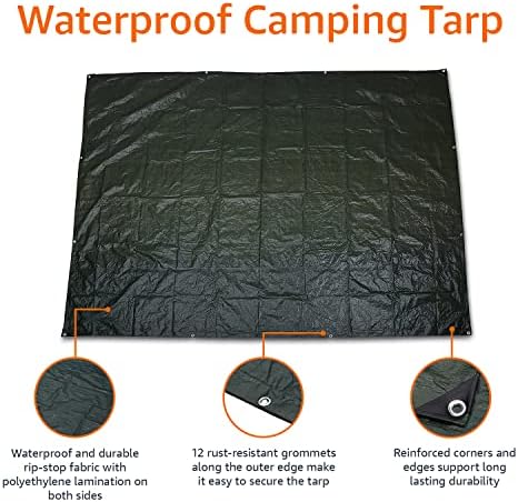 Vue 2 de Bâche pour Camping