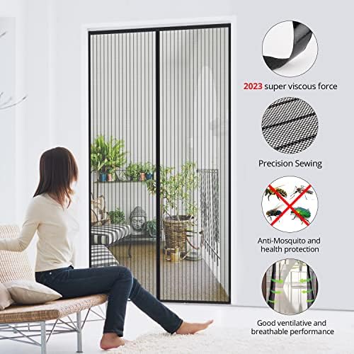 Vue 4 de Mycarbon Moustiquaire Porte Magnetique