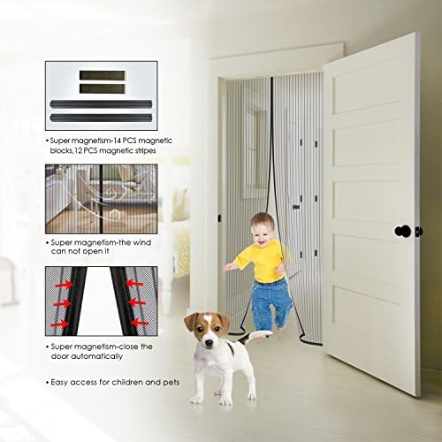 Vue 5 de Mycarbon Moustiquaire Porte Magnetique
