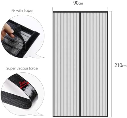 Vue 6 de Mycarbon Moustiquaire Porte Magnetique