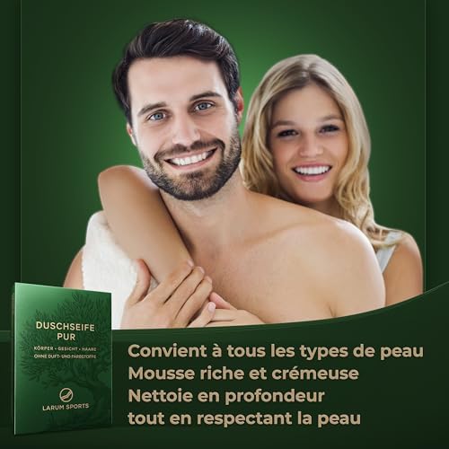 Vue 3 de Larum Sports Savon Solide
