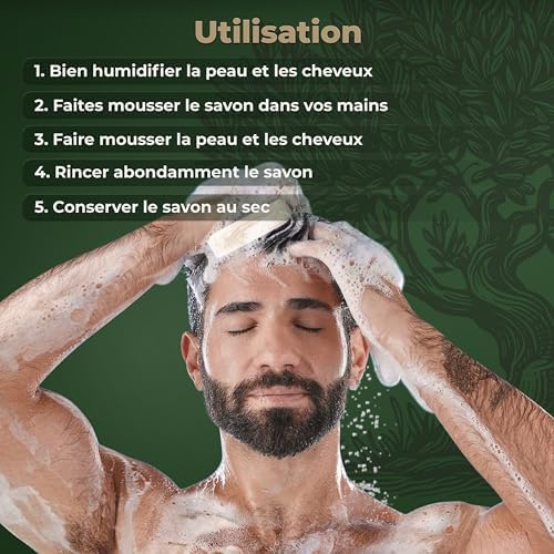 Vue 6 de Larum Sports Savon Solide