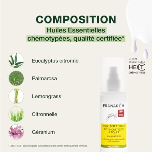 Vue 4 de Pranarom Aromapic Spray Lacte