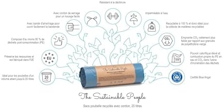 Vue 2 de Sacs Poubelle Recycles Avec