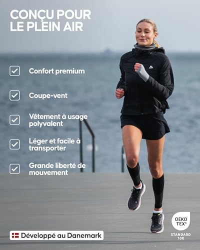 Vue 3 de Veste Coupevent Femme Leger