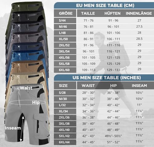 Vue 6 de Shorts Cargo Pour Hommes