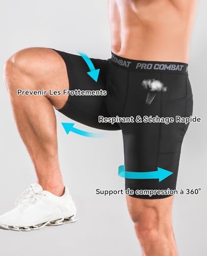 Vue 3 de Pieces Short Running Homme