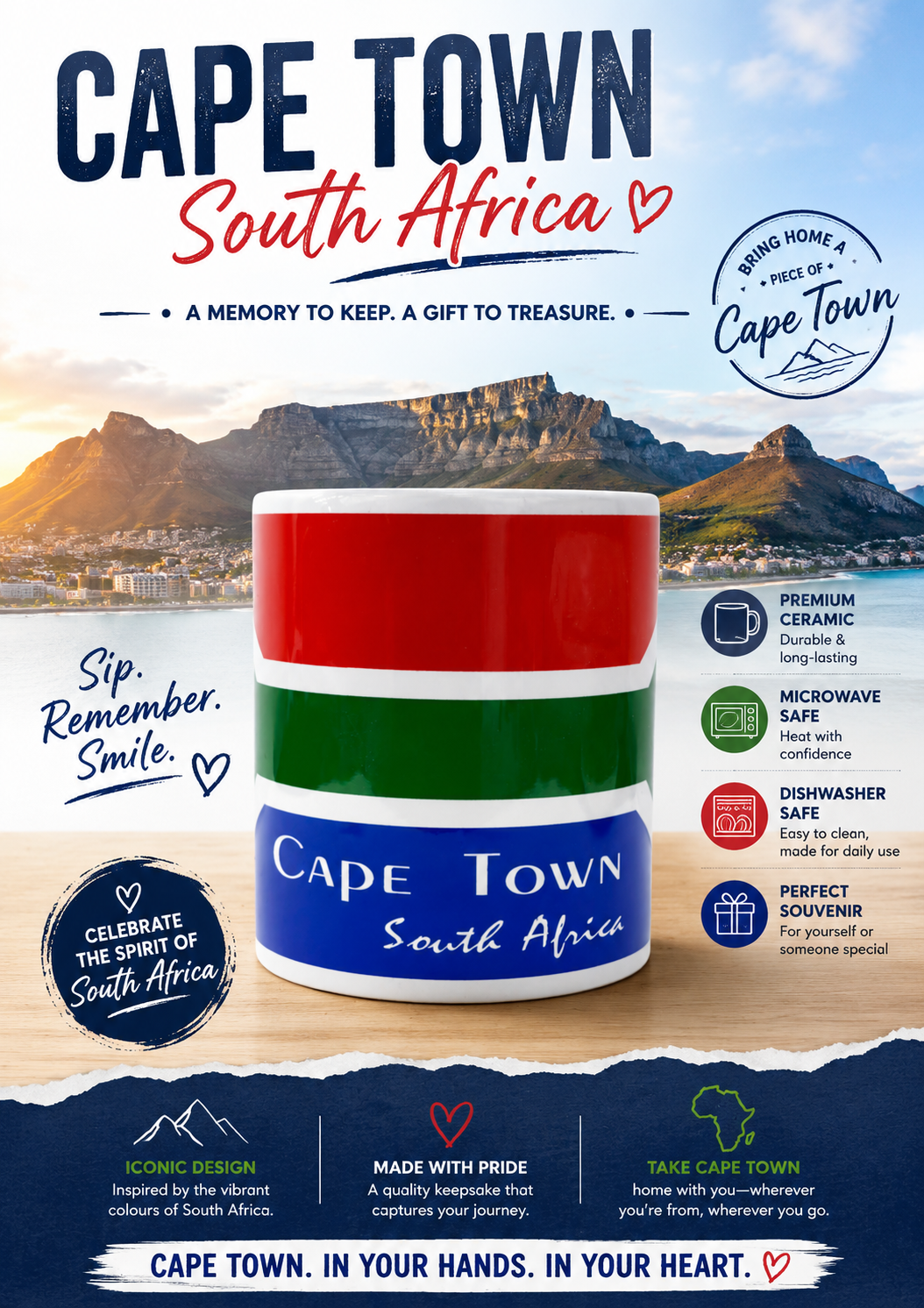 Cape Town South Africa Souvenir Mug