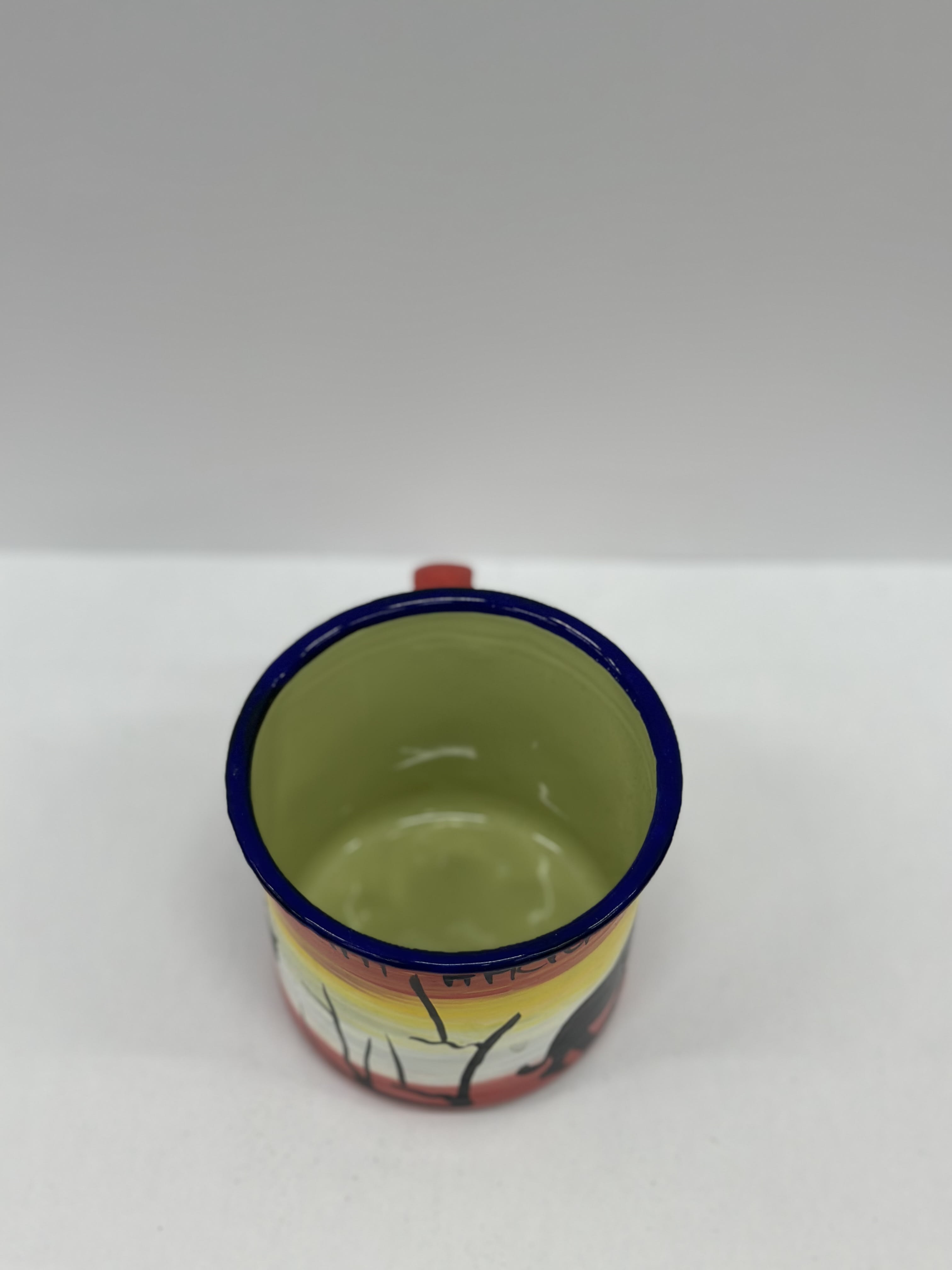 South Africa Hand-Painted Safari Enamel Mug