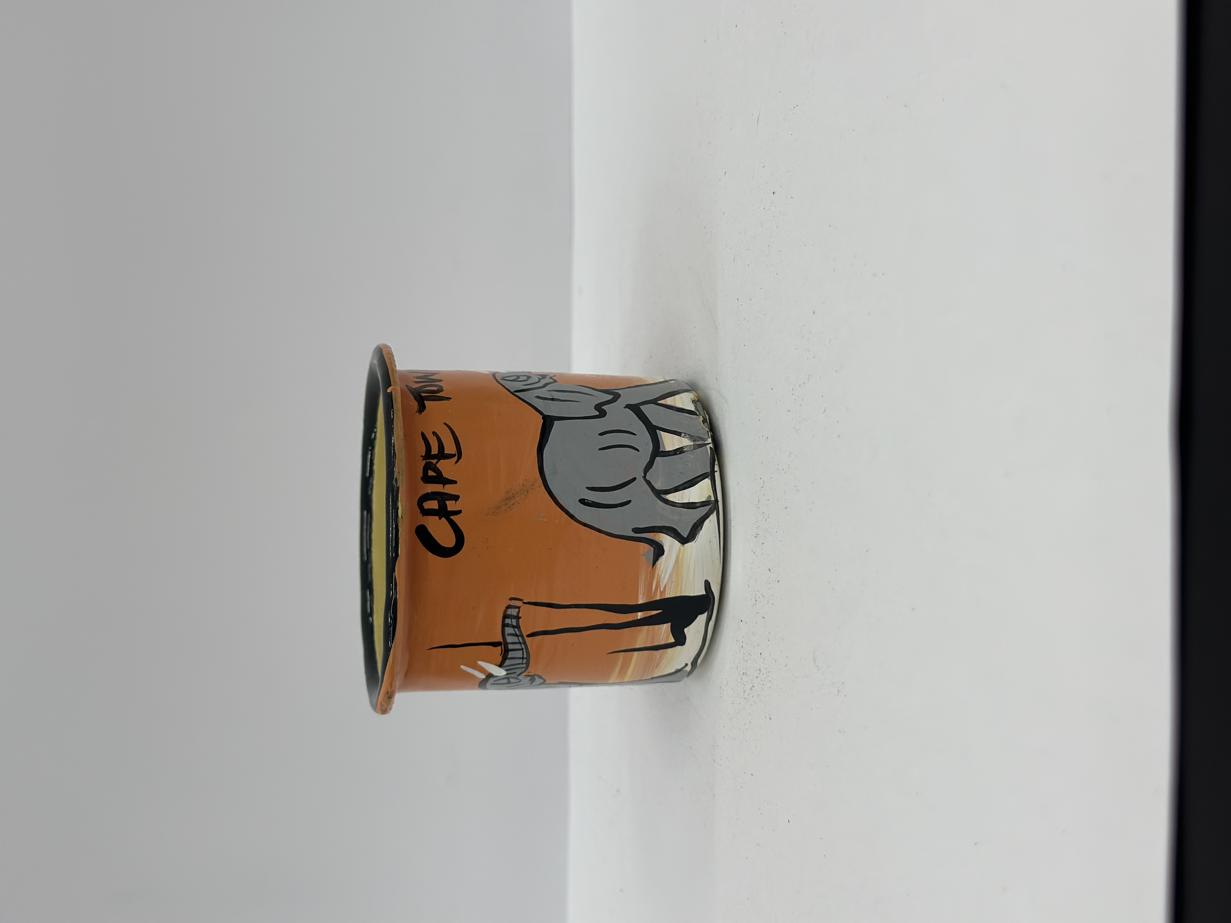 South Africa Hand-Painted Safari Enamel Mug view 3