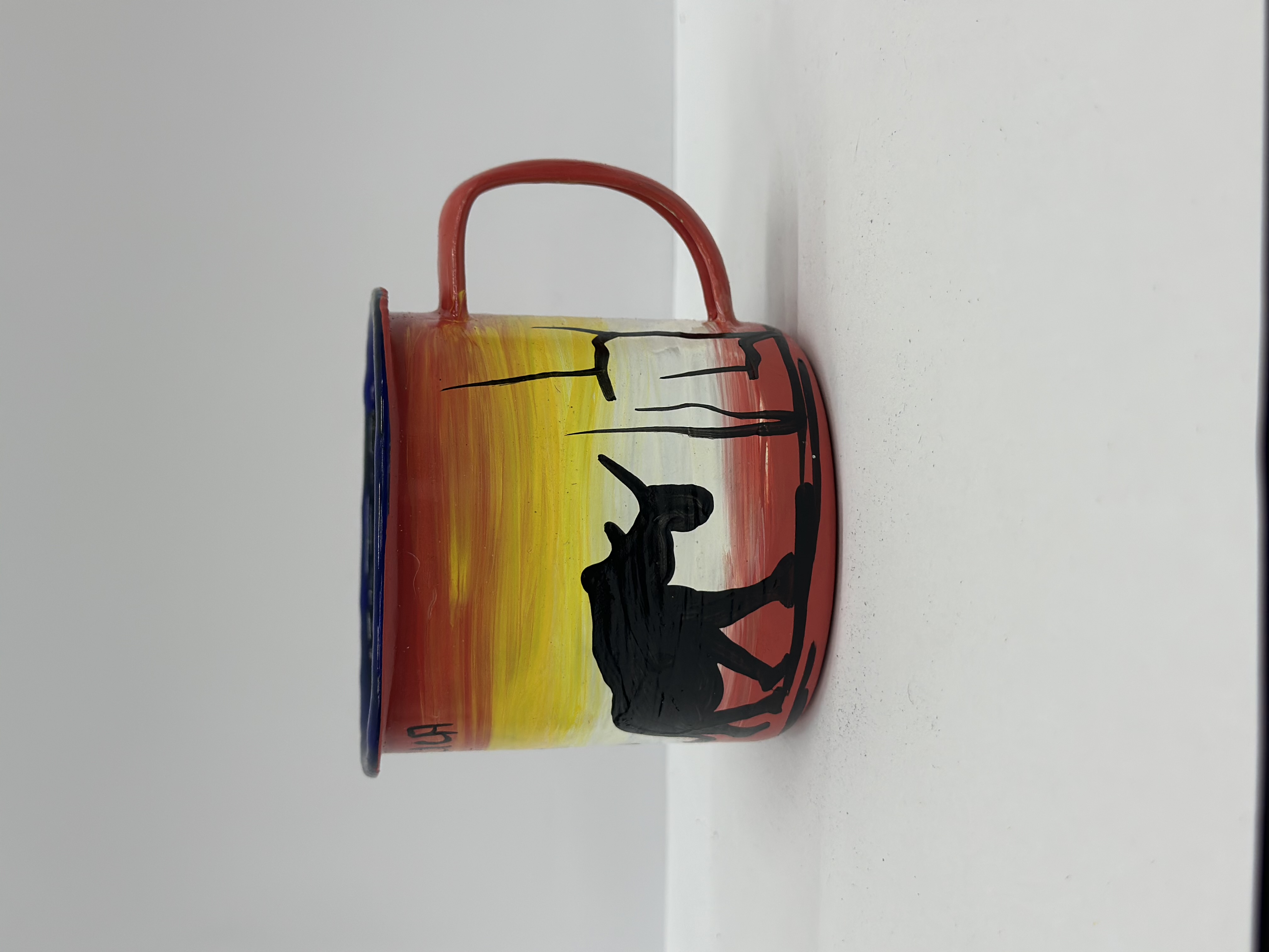 South Africa Hand-Painted Safari Enamel Mug view 2