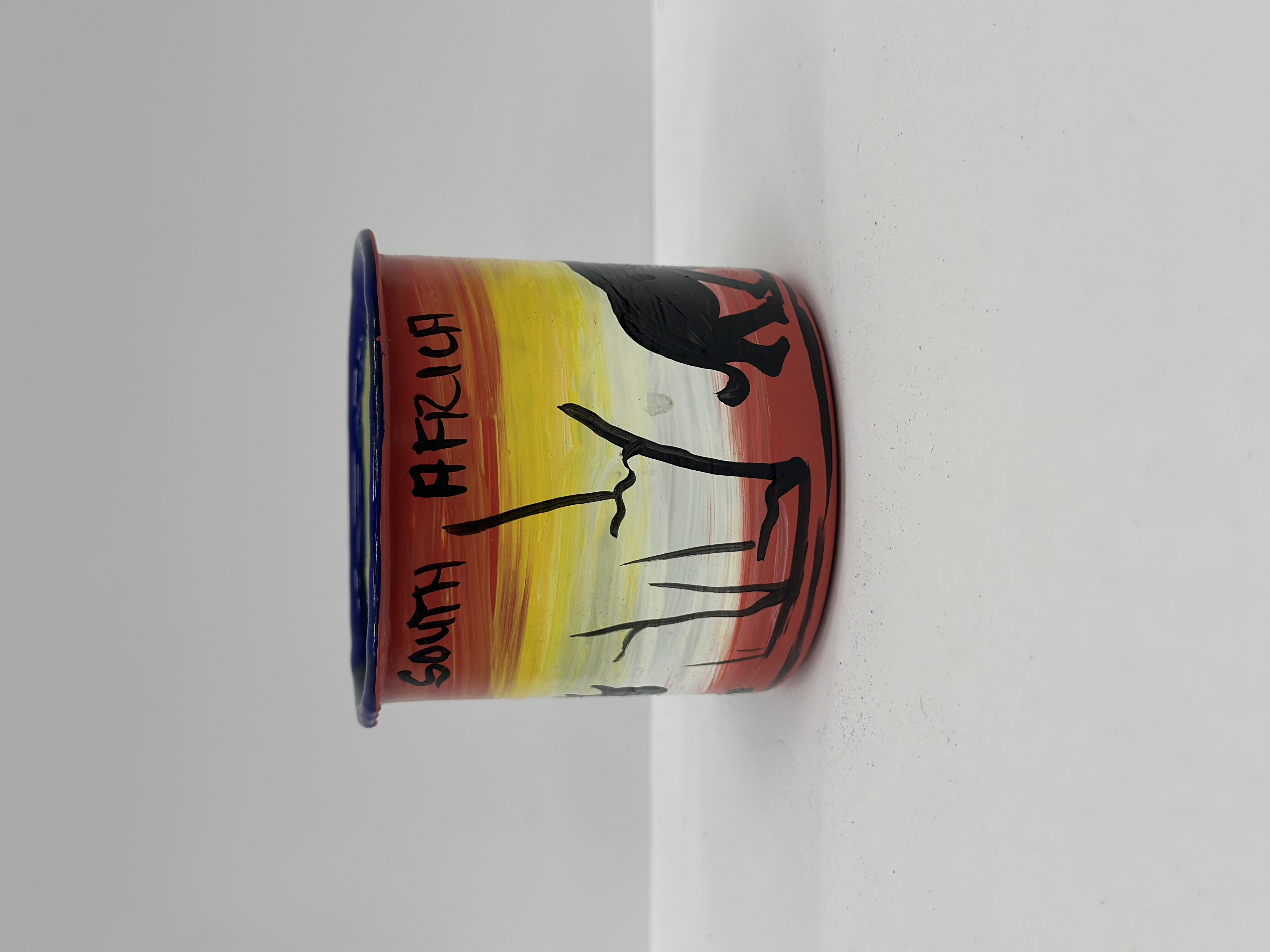 South Africa Hand-Painted Safari Enamel Mug view 4