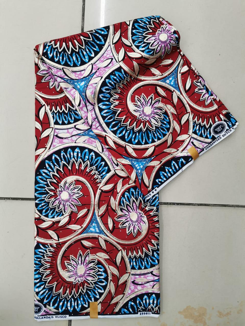 African Wax Print Fabric (Ankara) from Ghana view 4
