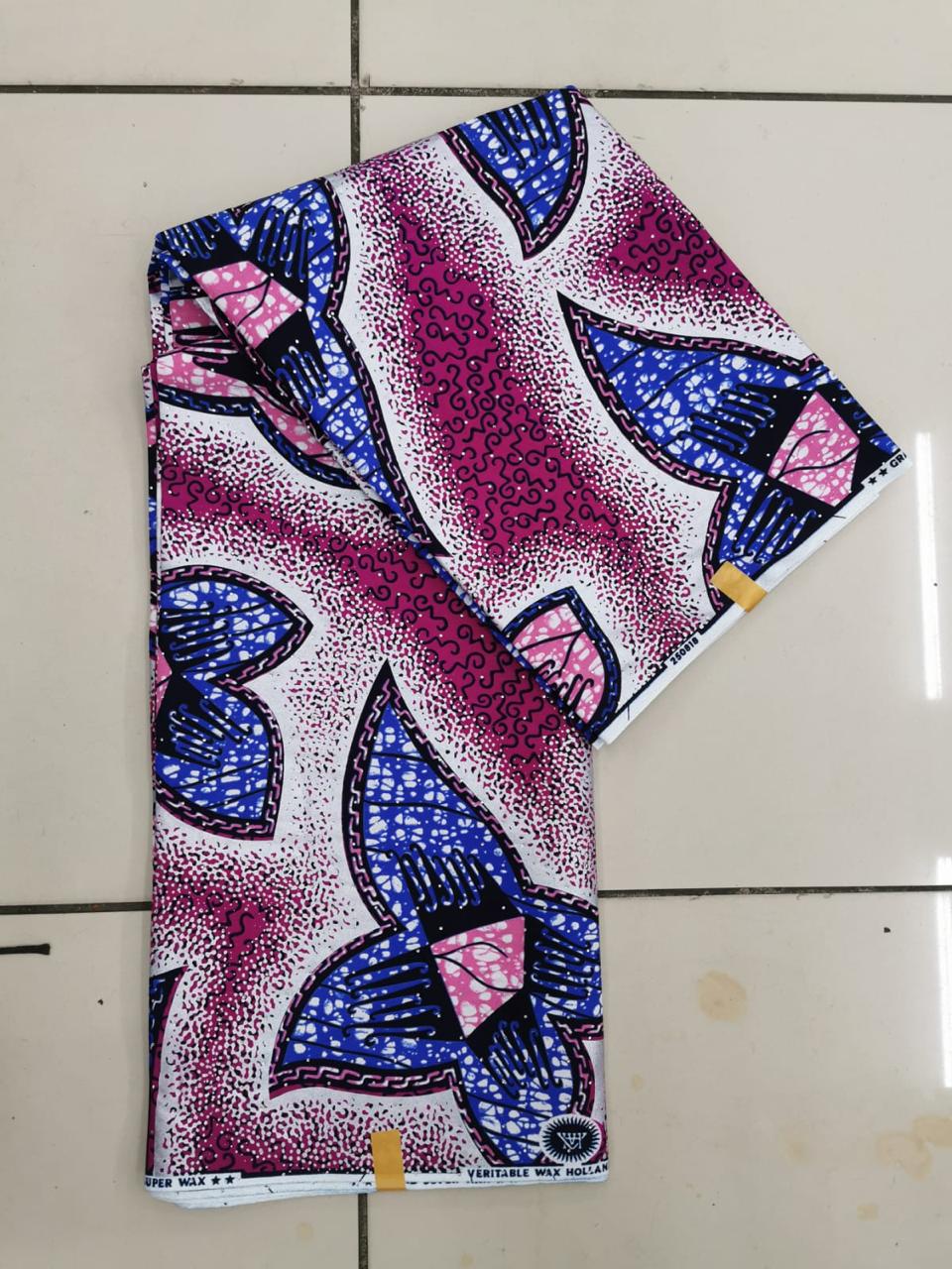 African Wax Print Fabric (Ankara) from Ghana view 3