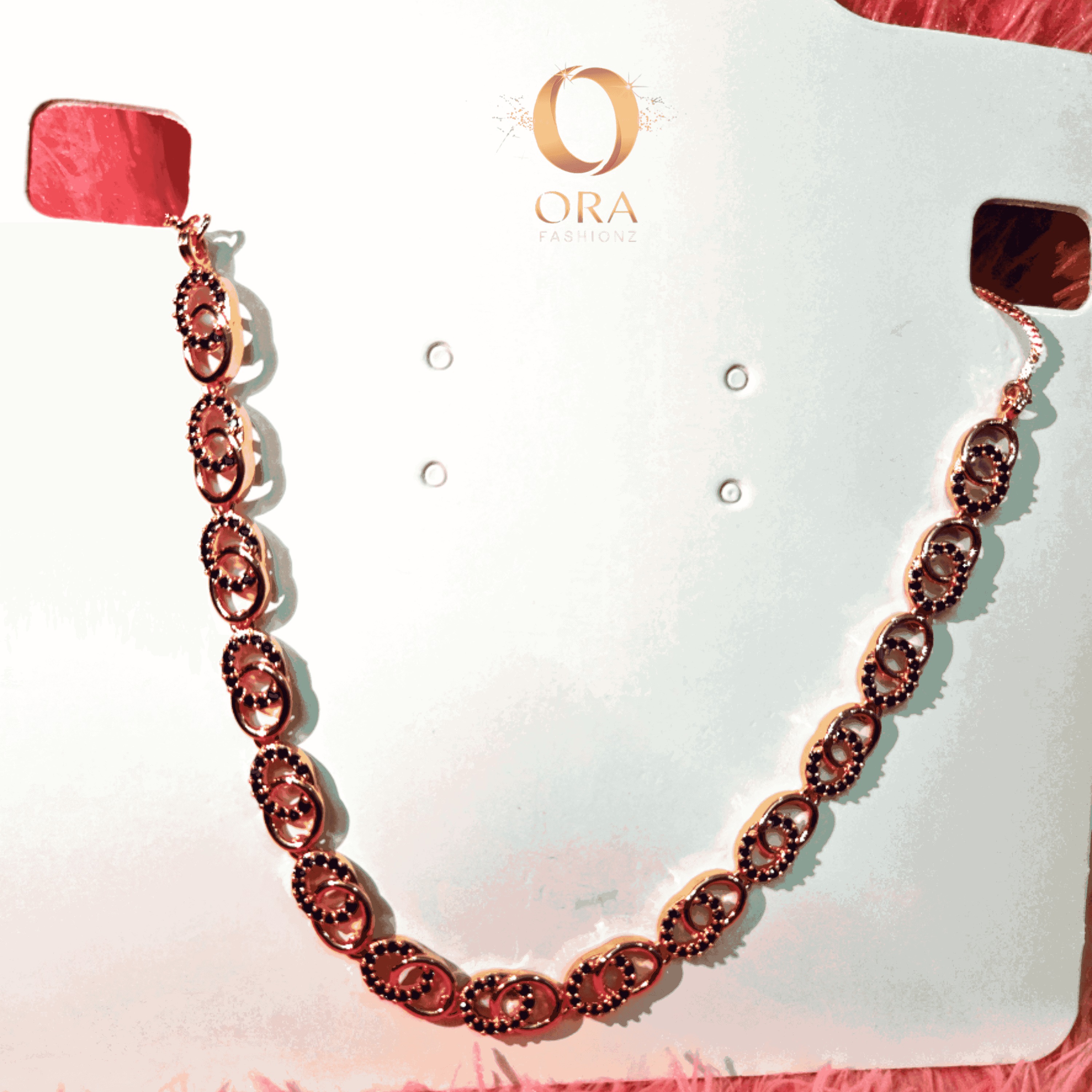 ORA ROSE GOLD-TONED AD NECKLACE