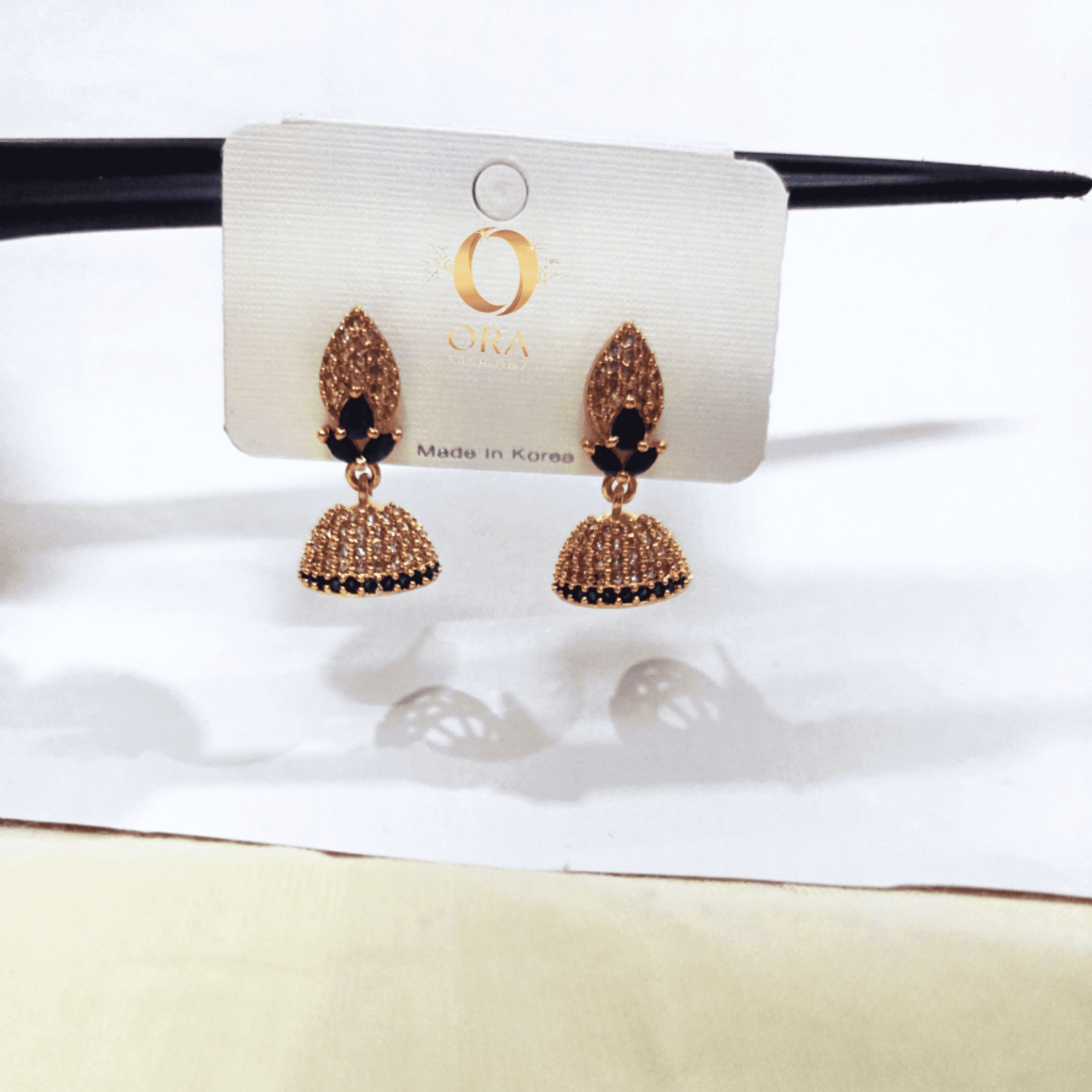 ORA ROYAL BLUE PETAL JHUMKAS